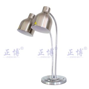 Zhengbo double-headed buffet food insulation lamp food pizza display light hose lamp swing light heating barbecue