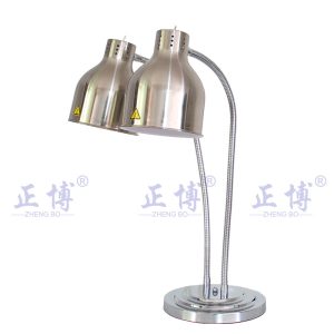Zhengbo double-headed buffet food insulation lamp food pizza display light hose lamp swing light heating barbecue
