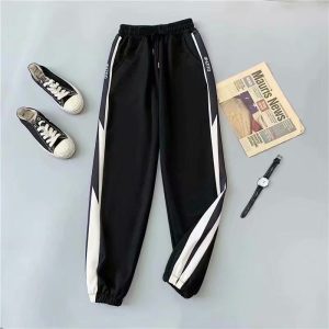 Sweatpants women's spring and autumn thin young students Korean version of Harajuku style loose slimming leggings slacks