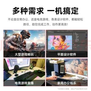 64G memory, Core i7, gaming desktop, computer, 4060 gaming console, independent display, office assembly, home