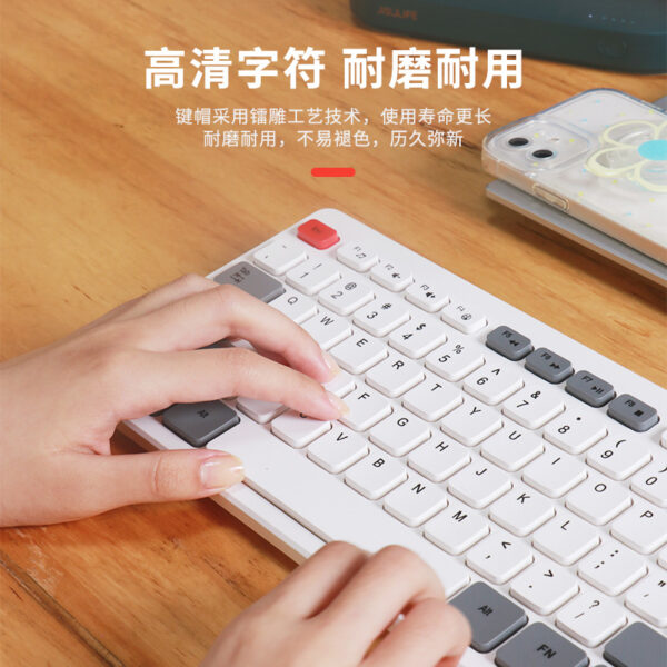 Source wholesale wired keyboard mechanical feel silent office computer notebook general film 108 keys - Image 3