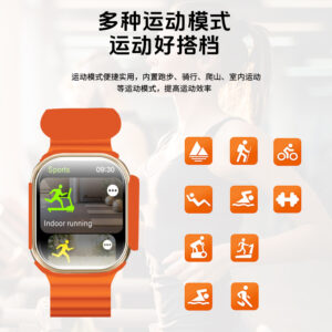 M12 Smart Watch Health Blood Pressure Monitoring Huaqiangbei S9 Multifunction NFC Bluetooth Call Sports Waterproof Watch