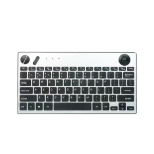 Wireless bluetooth trackball keyboard mute with multimedia buttons, scroll wheel, left and right keys, office computer machine keyboard
