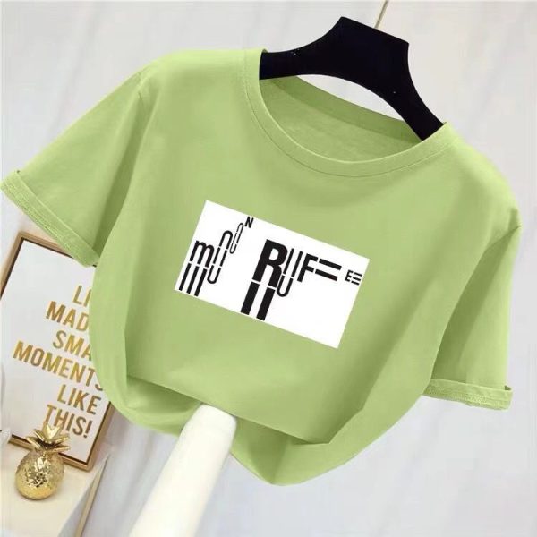 Special fat plus size loose short-sleeved T-shirt women's 200 pounds, summer clothes trendy fat mm belly cover tops, fat sister 300 pounds - Image 4