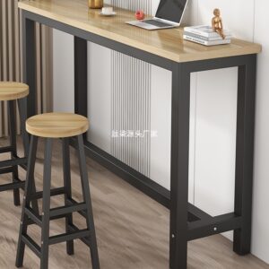 Computer desk, high table against the wall, café bench table, desk desk, simple bar counter, table and chair combination, balcony by window