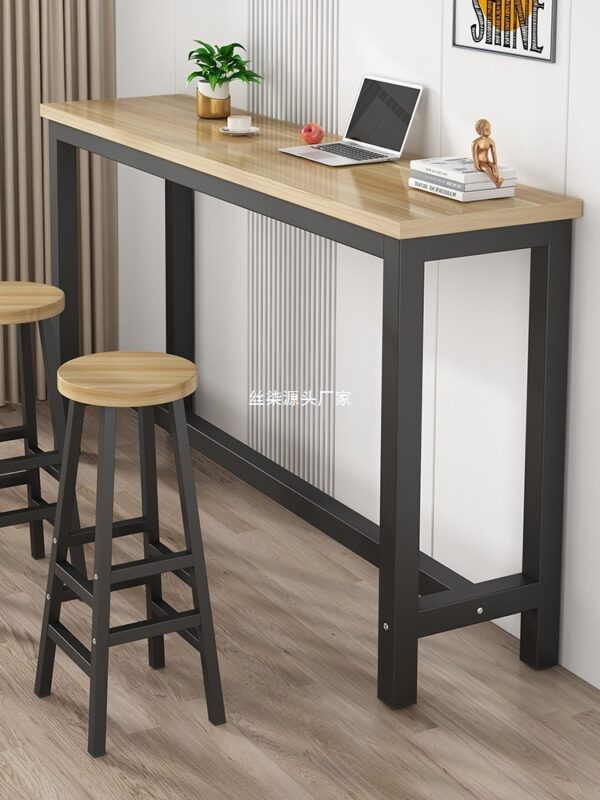 Computer desk, high table against the wall, café bench table, desk desk, simple bar counter, table and chair combination, balcony by window - Image 3