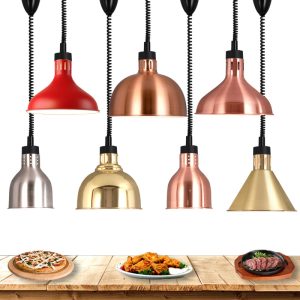 Food insulation lamp, catering hanging food heating lamp, cafeteria barbecue lamp, supermarket dry goods telescopic insulation lamp