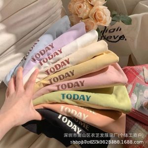 9.9 Free shipping a piece of drop shipping women's clothing 2025 new short-sleeved plus-size T-shirt wholesale 1 yuan summer stall source