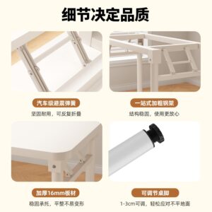 Foldable Simple Computer Desk and Chair Set Small Bedroom Home Student Desk Writing Desk Desk Rectangular Desk