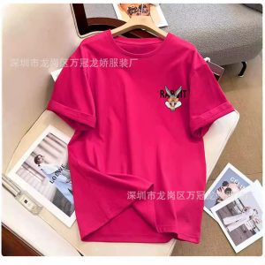 2025 summer new korean version plus size women's short sleeve t-shirt women's loose half-sleeved women's base shirt foreign trade stall