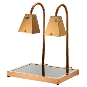 Three-head buffet food insulation lamp, commercial insulation table, warm food lamp, barbecue heating lamp, double-headed food insulation station