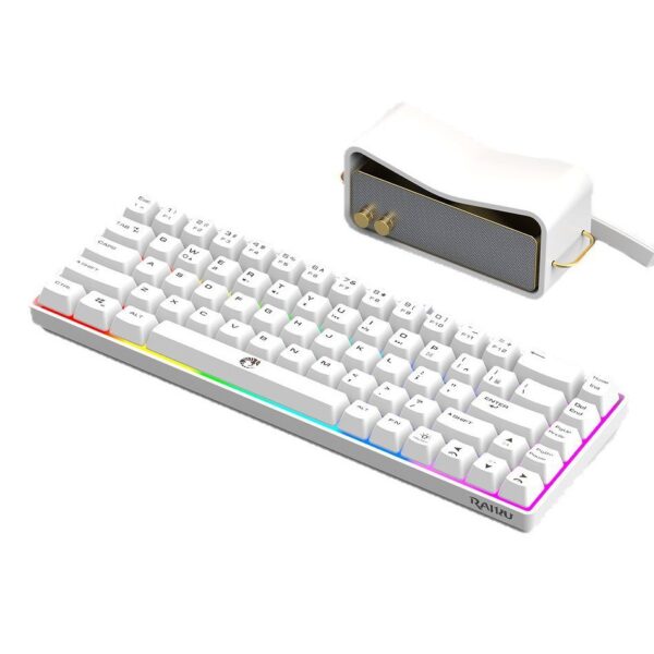 Lei Kui K68 dual color matching 68 keys gaming competition office notebook gaming usb wired keyboard cross-border - Image 5