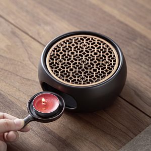 Japanese style candle boiling tea stove set warm tea stove base open flame roasted orange stove hot tea warm tea hot tea heating stove tea warmer