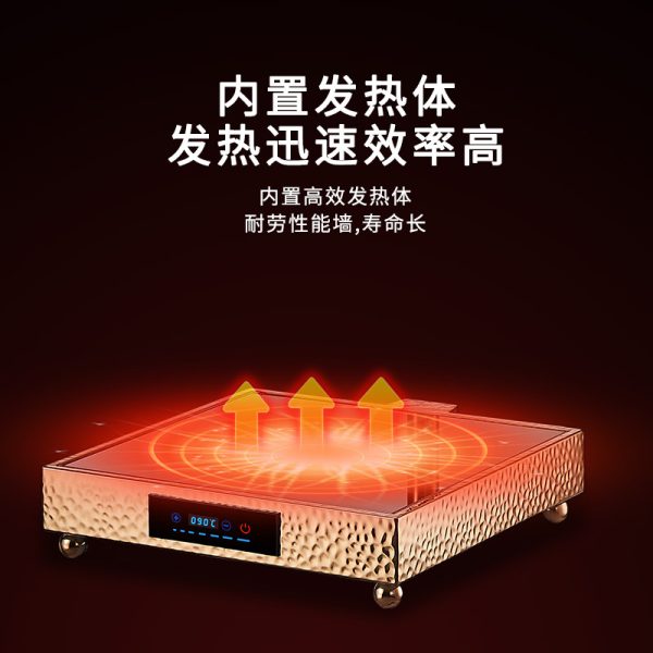 Three-head buffet food insulation lamp, commercial insulation table, warm food lamp, barbecue heating lamp, double-headed food insulation station - Image 3