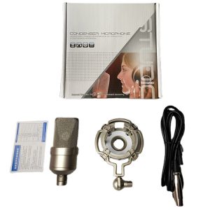 103 Professional Recording, Wired Noise Reduction, Condenser Microphone, Mobile Phone Live Sound Card, K Sing, Vocal Recording Microphone