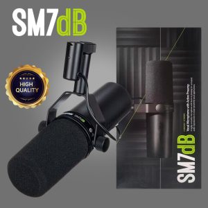 SM7dB Professional Dynamic Microphone Built-in Playback Recording Live Podcast Vocal Microphone High Gain Low Noise
