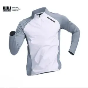 Outdoor city quick-drying clothes men's fitness sports long sleeves breathable stretch base training running casual coach top