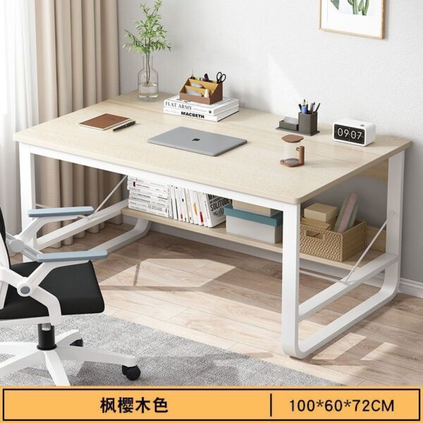 Desk, computer desk, desk, chair, set of student study writing desk, rental house, home bedroom, small table - Image 5