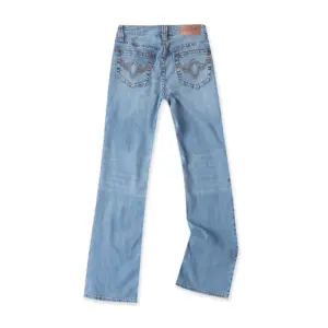 Z 6 10 Spring and Autumn New Foreign Trade Women's Youth Fashion Slim Simple and Versatile Natural Waist Straight Leg Jean Pants