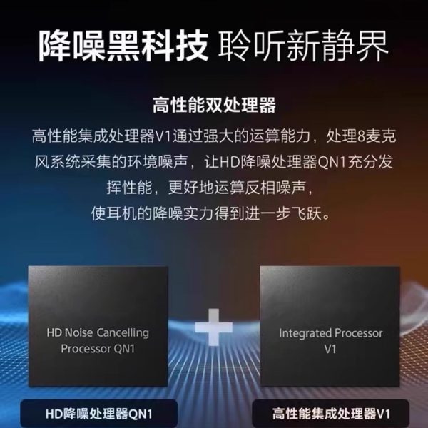 WH-1000XM5 head-mounted wireless Bluetooth headset cross-border version is a popular foreign trade hot-selling high-quality light luxury model - Image 3