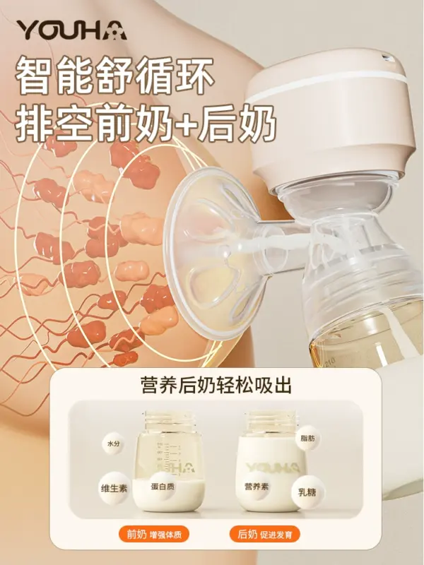 Youhe breast pump integrated electric automatic milk collector for pregnant women and postpartum genuine silent large suction I2 - Image 5