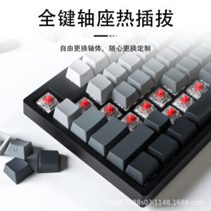 Red Storm HW108 Polar Day Side Engraved Mechanical Keyboard Three-mode Wireless Bluetooth RGB Customized Game Office Macro