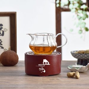 Coffee heating glass pot openwork base restaurant candle heating flower tea insulated tea set ceramic tea warming stove