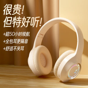 Cross-border M3 head-mounted LED Bluetooth headphones wireless subwoofer e-sports gaming music headset can be plugged in