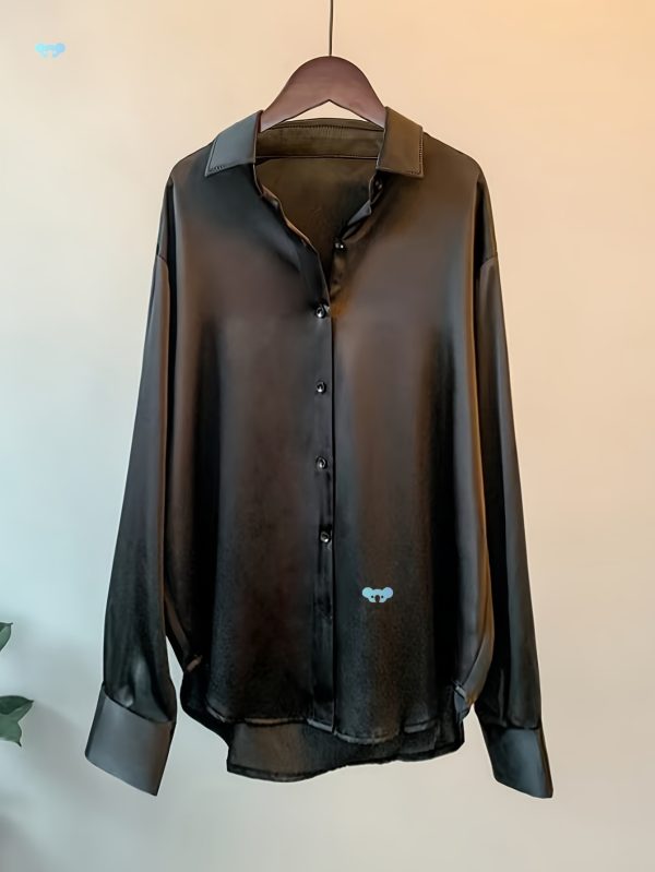 Elegant Office Blouse Autumn Long Sleeve Button cross-border