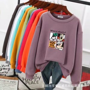 9.9 Free shipping one piece dropshipping autumn plus-size women's T-shirt long sleeve factory direct delivery foreign trade 1-5 yuan stall source