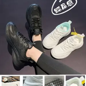 Soft-soled sneakers women's 2025 new spring/summer casual women's shoes ultra-light white lightweight shock-absorbing running shoes