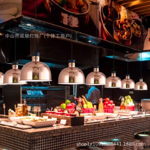 Food heating insulation chandelier, supermarket dry goods moisture-proof lamp, food dried fruit heating lamp, heating lamp, warm vegetable lamp, commercial pendant light