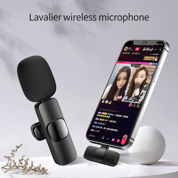 Factory direct sales K8 K9 K35 k15 F15 lavalier microphone 1-in-2 special Bluetooth wireless microphone for live broadcast - Image 2