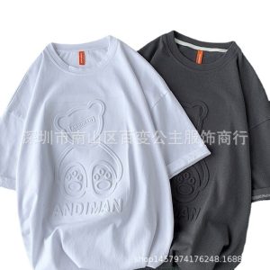 Summer new 3D laser steel stamped T-shirt women's loose large size hot diamond print short sleeve live broadcast exclusive supply
