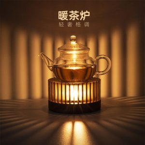 Chinese Tea Warmer, Teapot Base, Tea Warmer, Candle Heating, Fruit, Flower Tea, Thermal Insulation Handle, Pot Warmer, Tea Maker
