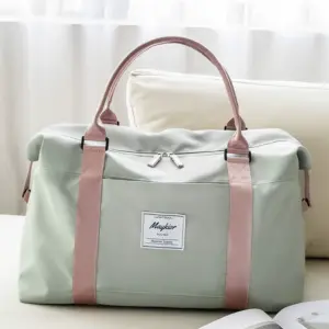 Travel bag: women's large-capacity portable lightweight waterproof duffle bag, short-distance travel boarding, maternity bag, storage bag