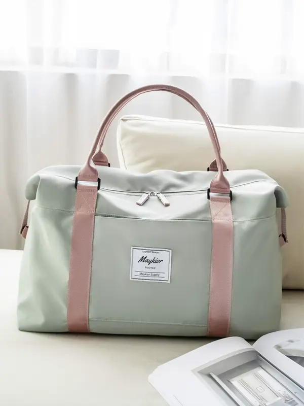 Travel bag: women's large-capacity portable lightweight waterproof duffle bag, short-distance travel boarding, maternity bag, storage bag