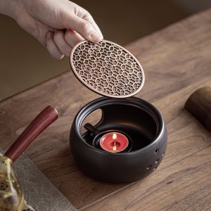 Japanese style candle boiling tea stove set warm tea stove base open flame roasted orange stove hot tea warm tea hot tea heating stove tea warmer