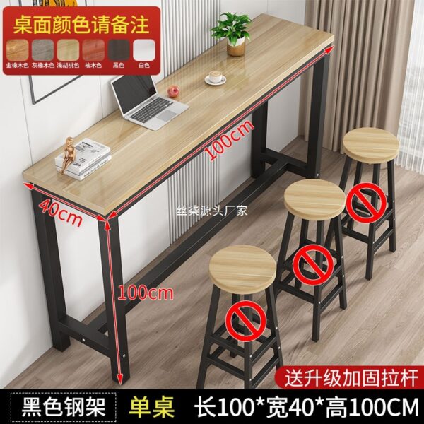 Computer desk, high table against the wall, café bench table, desk desk, simple bar counter, table and chair combination, balcony by window