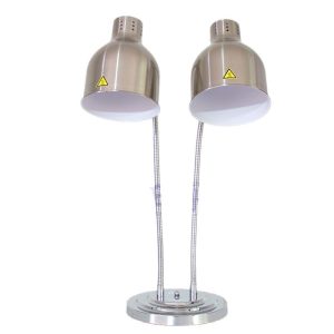 Zhengbo double-headed buffet food insulation lamp food pizza display light hose lamp swing light heating barbecue