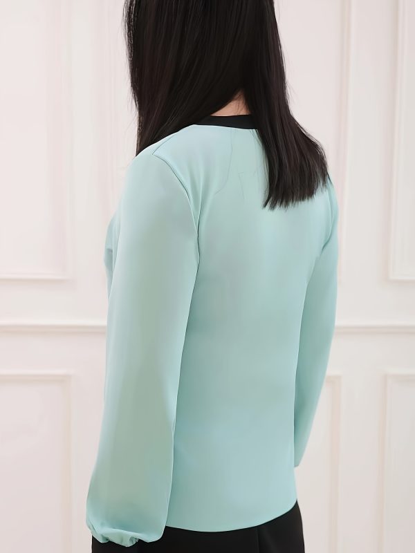 Elegant Office Shirt Polyester Women's Elegant Office Cross Border - Image 5