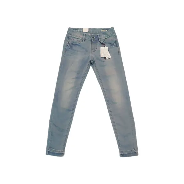 Brand discount counter women's C bomb Hertz wash aged slim skinny 9 points shallow mid hip jeans clear