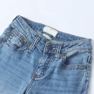 Z 6 10 Spring and Autumn New Foreign Trade Women's Youth Fashion Slim Simple and Versatile Natural Waist Straight Leg Jean Pants
