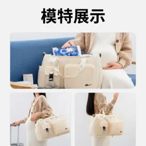 Pullback large capacity maternity bag storage bag for pregnant women travel portable duffle bag for going out short distance handbag