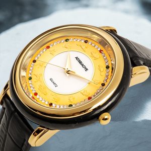 Ida Shi Hetian Jade Ink Jade Quartz Watch Zodiac Men's Watch Fully Automatic Non-mechanical Business Men's Watch