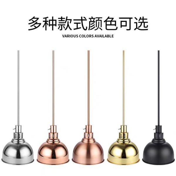Zhengbo single head food telescopic insulation lamp buffet lift food insulation lamp food pizza heating chandelier - Image 2