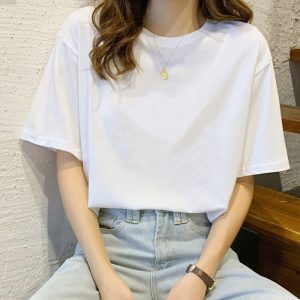 Live source short sleeve t-shirt women's 2024 new style niche loose Harajuku plus size Korean version ins top wholesale