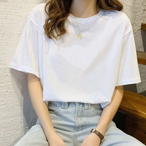 Live source short sleeve t-shirt women's 2024 new style niche loose Harajuku plus size Korean version ins top wholesale - Image 3