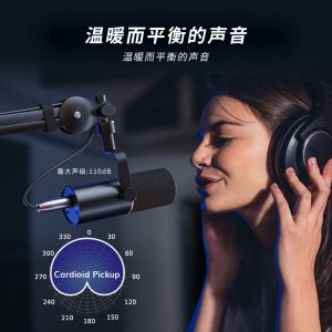 TONOR TD510 Recording, Podcasting, Music Studio Equipment, Game Broadcasting, USB XLR, Dynamic Microphone