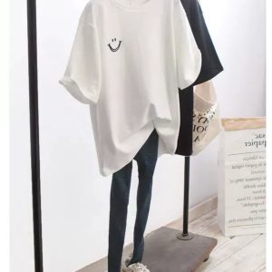Loose oversized pullover top T-shirt Women's loose plus size pullover top T-shirt